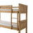 Corona Bunk Bed Distressed Solid Waxed Light Pine - The Furniture Mega Store 