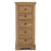 Chambery Natural Oak 5 Drawer Tallboy - The Furniture Mega Store 