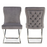 Chelsea 2m Light Grey Marble Dining Table & 6 Knightsbridge Grey Velvet Cross Leg Dining Chairs - The Furniture Mega Store 