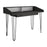 Detroit White & Carbon Grey Oak Woodgrain Hair Pin Leg Desk - The Furniture Mega Store 