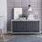Detroit White & Carbon Grey Oak Woodgrain Medium Sideboard - The Furniture Mega Store 