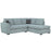 Lucy Fabric Corner Sofa Collection - Choice Of Sizes & Fabrics - The Furniture Mega Store 