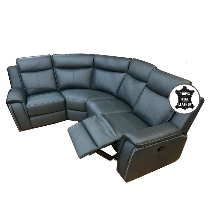 Clayton Leather Modular Recliner Sofa & Chair Collection - Choice Of Colours - The Furniture Mega Store 