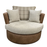 Darwin Cuddler Swivel Chair - Choice Of Fabrics - The Furniture Mega Store 