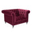 Buxton Velvet Chesterfield Armchair - Various Options - The Furniture Mega Store 