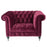 Buxton Velvet Chesterfield Armchair - Various Options - The Furniture Mega Store 