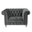 Buxton Velvet Chesterfield Armchair - Various Options - The Furniture Mega Store 