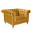 Buxton Velvet Chesterfield Armchair - Various Options - The Furniture Mega Store 