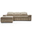 Domo Luxury Leather Chaise Sofa Bed - Choice Of Colours - The Furniture Mega Store 