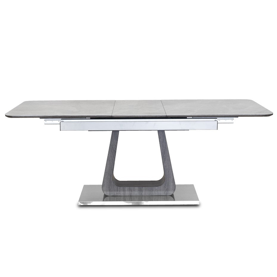 Zeus Grey Ceramic Extendable Dining Table - 160cm - 200cm - The Furniture Mega Store 