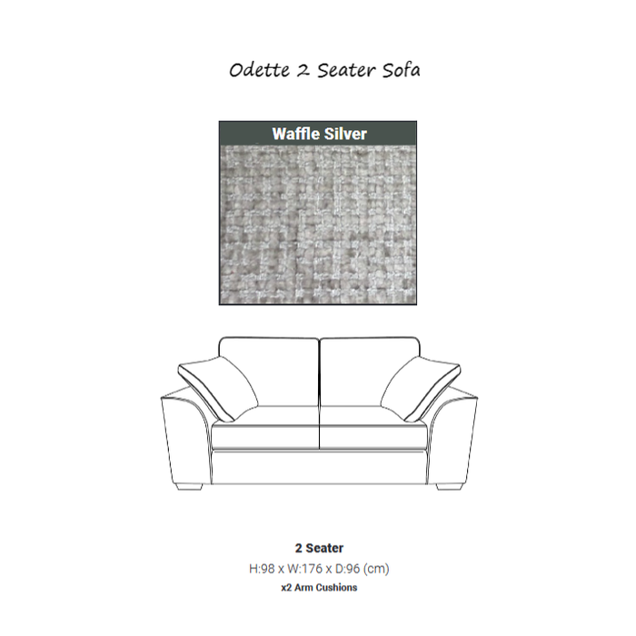 Odette Fabric Sofa & Chair Collection - Choice Of Sizes & Colours - The Furniture Mega Store 