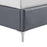 Grey Faux Leather 4'6 Double Bed - The Furniture Mega Store 
