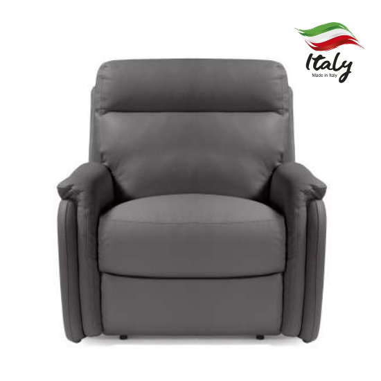 Fox Italian Leather Recliner Sofa Collection - Choice Of Power or Manual Recliner - The Furniture Mega Store 