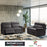 Fox Italian Leather Recliner Sofa Collection - Choice Of Power or Manual Recliner - The Furniture Mega Store 