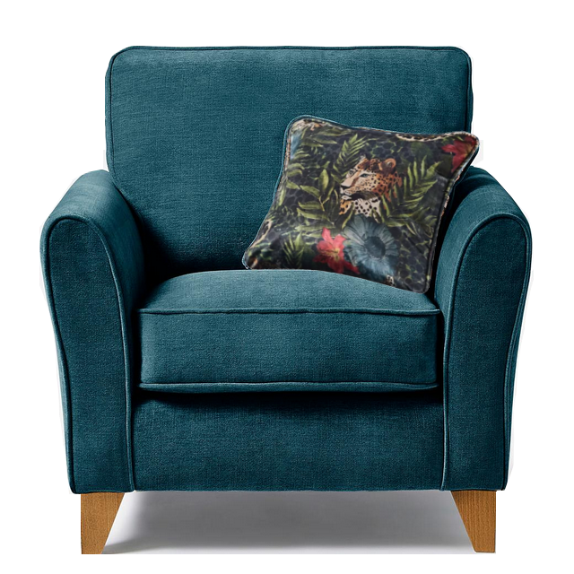 Fairfield Fabric Armchair & Love Chair - Choice Of Fabrics & Feet - The Furniture Mega Store 