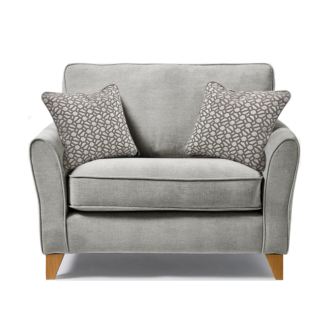 Fairfield Fabric Armchair & Love Chair - Choice Of Fabrics & Feet - The Furniture Mega Store 