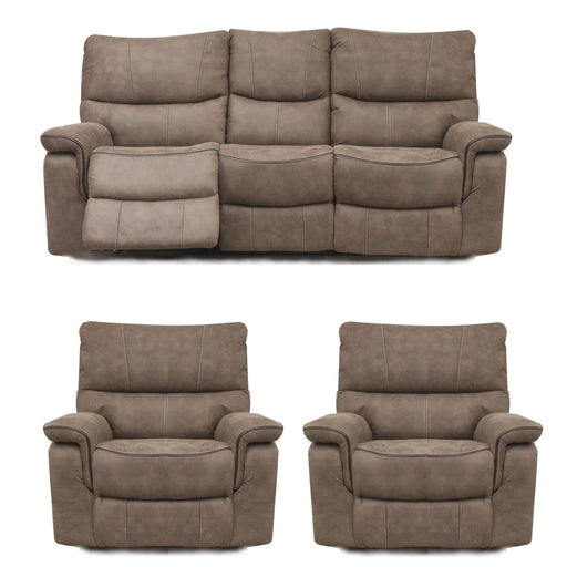 Milo Fabric Recliner 2 Seater & 3 Seater Sofa Or 3 Seater & x2 Armchairs Set - The Furniture Mega Store 