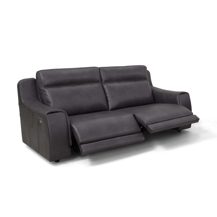 Funes Italian Leather Power Recliner Sofa Collection - Choice Of Sizes & Leather - The Furniture Mega Store 