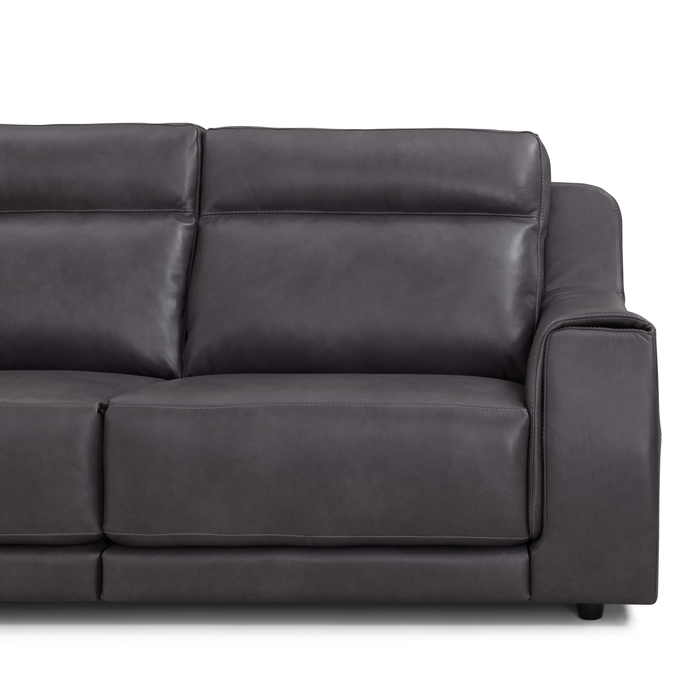 Funes Italian Leather Power Recliner Sofa Collection - Choice Of Sizes & Leather - The Furniture Mega Store 