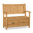 Sailsbury Solid Oak Monks Bench - 110cm - The Furniture Mega Store 