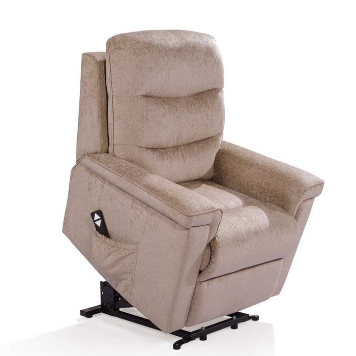 Willow Fabric Power Lift and Rise Recliner Chair - Choice Of Colours - The Furniture Mega Store 