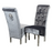 Sofia Velvet & Chrome Leg Lion Knocker Back Dining Chairs - Set Of 2 - Choice Of Colours - The Furniture Mega Store 