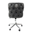 Valentino Grey Velvet - Lion Knocker Back Tufted Office Chair - The Furniture Mega Store 