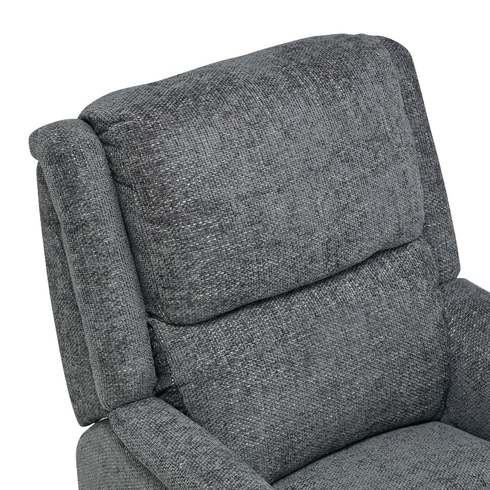 Penrith Fabric Dual Motor Lift and Rise Chair Grey The Furniture Mega Store