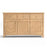 Grand Parquet Oak Large 3 Door 3 Drawer Sideboard - The Furniture Mega Store 