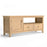 Grand Parquet Oak Wide 1 Door 2 Drawer TV Cabinet - The Furniture Mega Store 