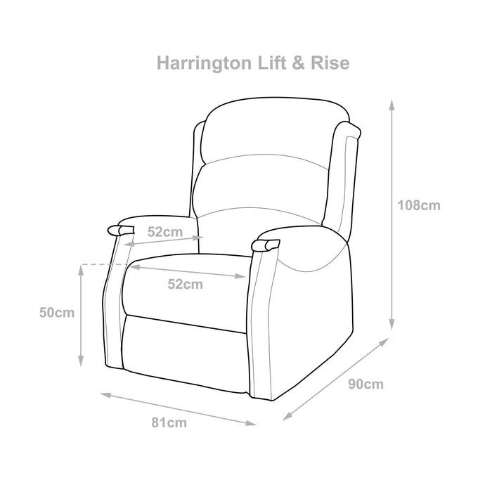 Harrington Dual Motor Lift and Rise Chair - Autumn Beige - The Furniture Mega Store 