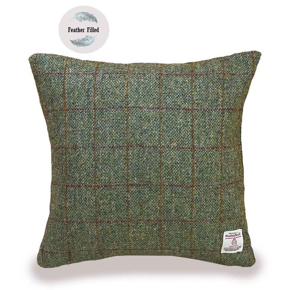 Harris Tweed Large Feather Filled Scatter Cushion 55 X 55 Choice