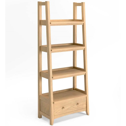 Grand Parquet Oak 1 Drawer Ladder Display Unit - The Furniture Mega Store 