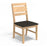 Grand Parquet Oak Upholstered Dining Chair - The Furniture Mega Store 