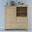 Grand Parquet Oak Large Drinks Cabinet / Sideboard - The Furniture Mega Store 