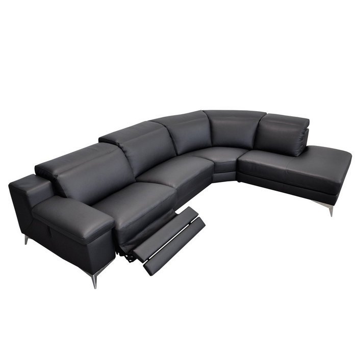 Hypnose Italian Leather Sectional Recliner Sofa - Various Options - The Furniture Mega Store 