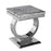 Chelsea Marble & Polished Steel Lamp Table - Choice Of Colours - The Furniture Mega Store 