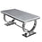 Chelsea Ivory Smoke Marble & Polished Steel Dining Table - Choice Of Sizes - The Furniture Mega Store 