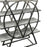 Grey Marble Top & Stainless Steel Open Display Bookcase - The Furniture Mega Store 