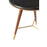 Kenso Walnut Round Marble Top End Table - The Furniture Mega Store 
