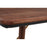 Kenso Walnut Wood & Brass Finish Dining Table - The Furniture Mega Store 