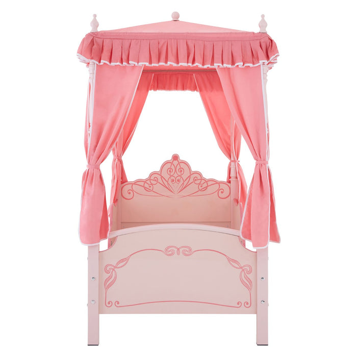Kids Pink Four Poster Princess Palace Bed