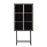 Kilkenny Black & Silver Drinks Cabinet - The Furniture Mega Store 