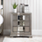 Lucca Grey Mirrored 3 Drawer Bedside Cabinet - The Furniture Mega Store 