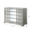 Lucca Grey Mirrored 5 Drawer Chest - The Furniture Mega Store 