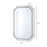 Lucca Grey Wall Mirror - 120cm - The Furniture Mega Store 