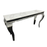 Louis White Marble Top & Polished Steel Console Table - 120cm - The Furniture Mega Store 