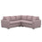 Lucy Fabric Corner Sofa Collection - Choice Of Sizes & Fabrics - The Furniture Mega Store 