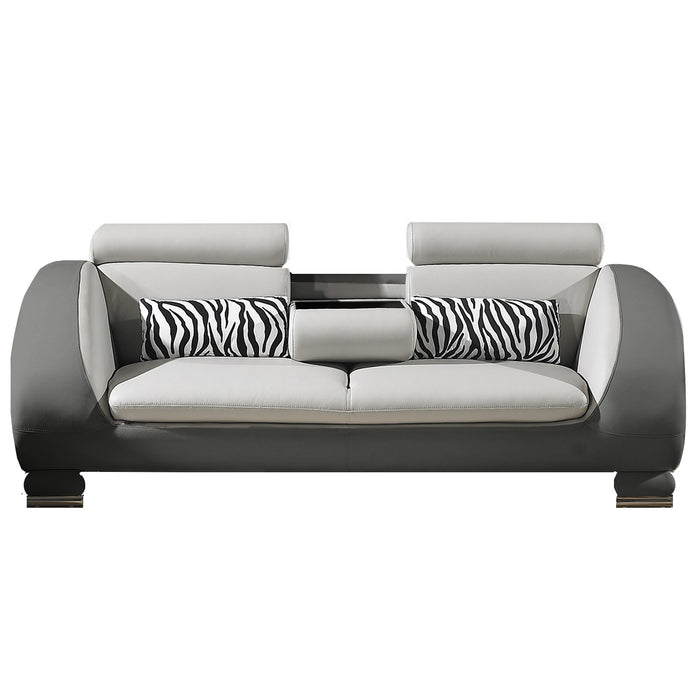 Xavier Curved Designer Leather Sofa & Chair Collection - The Furniture Mega Store 