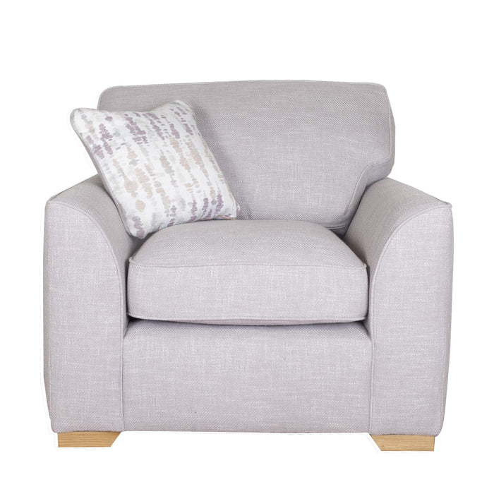 Lorna Armchair - Choice Of Fabrics & Feet - The Furniture Mega Store 